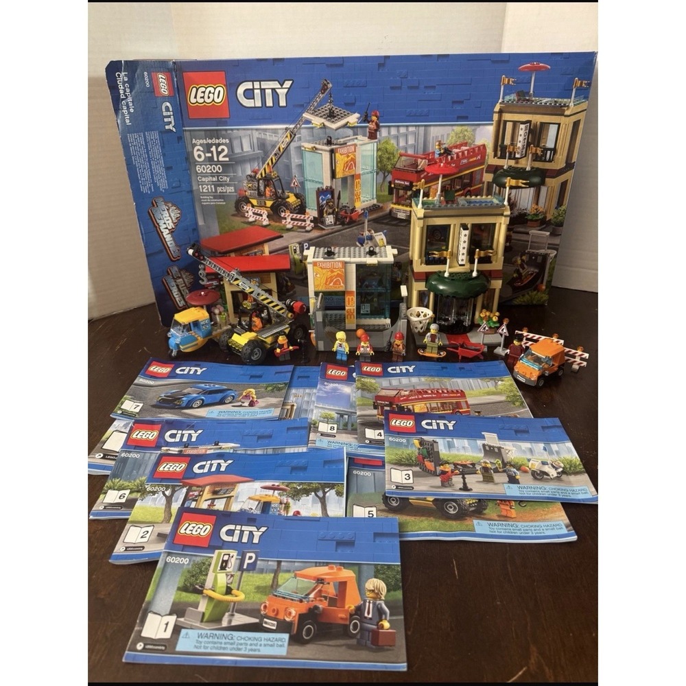 LEGO CITY: Capital City (60200) - Incomplete Missing Bags/Parts w/Box & Manuals